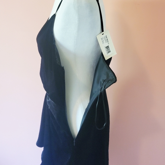 NEW Ramy Brook Juliana Black Velvet Dress - Picture 4 of 7